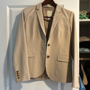 jcrew tan blazer